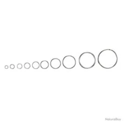 100 Anneaux Brises Nickeles Flashmer 20MM