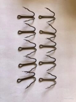 50 Hameçon Double N 2 Réf 9900 Bz Bec De Perroquet Pêche Carnassier Vmc