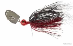 Chatterbait Gunki Boomer 14 G COULANT Black & Red Flashing & Vibrating 0.10 -1.20m