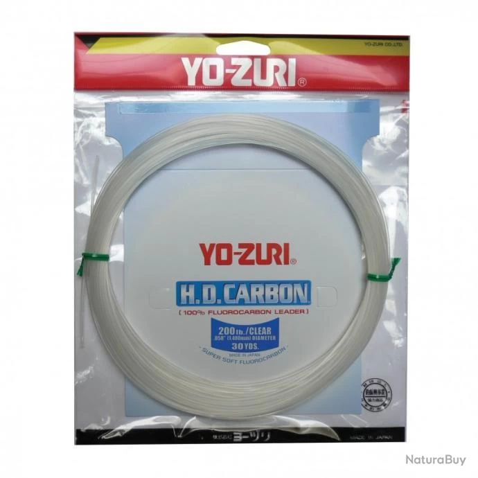 Fluorocarbon Yo-Zuri HD Carbon - Clear - 27 M 121/100-150LBS 3 Fluorocarbon Yo-Zuri HD Carbon - Clear - 27 M 121/100-150LBS