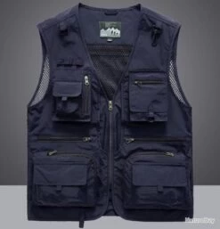 Mountain Gilet De Pêche 12 Poches, Coloris BLEU......LIV OFFERTE