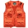 Mountain Gilet De Pêche 12 Poches, Coloris ORANGE......LIV OFFERTE -Pêche à la mouche Soldes 00001 Gilet de Peche 12 poches coloris ORANGE.LIV OFFERTE