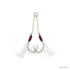 Hameçon Assist Hook Vmc Avec Plume 6139 Ah Par 3 H2