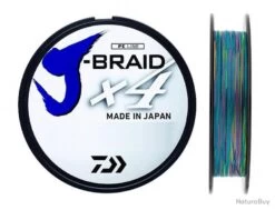 J-Braid X 4 500 M Multicolore Tresse Daiwa Ø 25/100 / # PE 3.0 / 14.4 Kg / 32 Lb