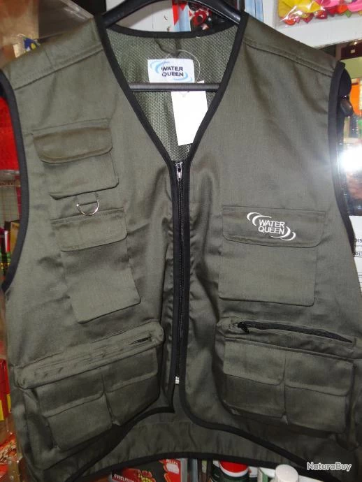 1213- GILET PECHE WATER QUEEN 10 POCHES NEUF!!!!! 3 1213- GILET PECHE WATER QUEEN 10 POCHES NEUF!!!!!