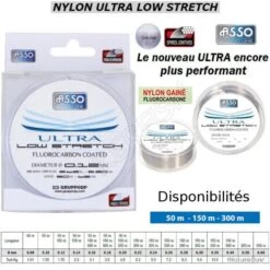 NYLON ULTRA LOW STRETCH ASSO 300 M 0.24 Mm