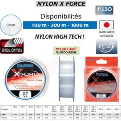 NYLON X-FORCE FLASHMER 300 M 0.25 Mm