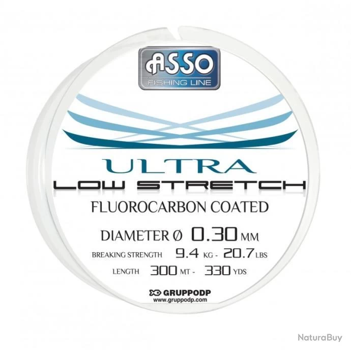 Nylon Asso Ultra Low Stretch - 300 M 35/100-13KG 3 Nylon Asso Ultra Low Stretch - 300 M 35/100-13KG