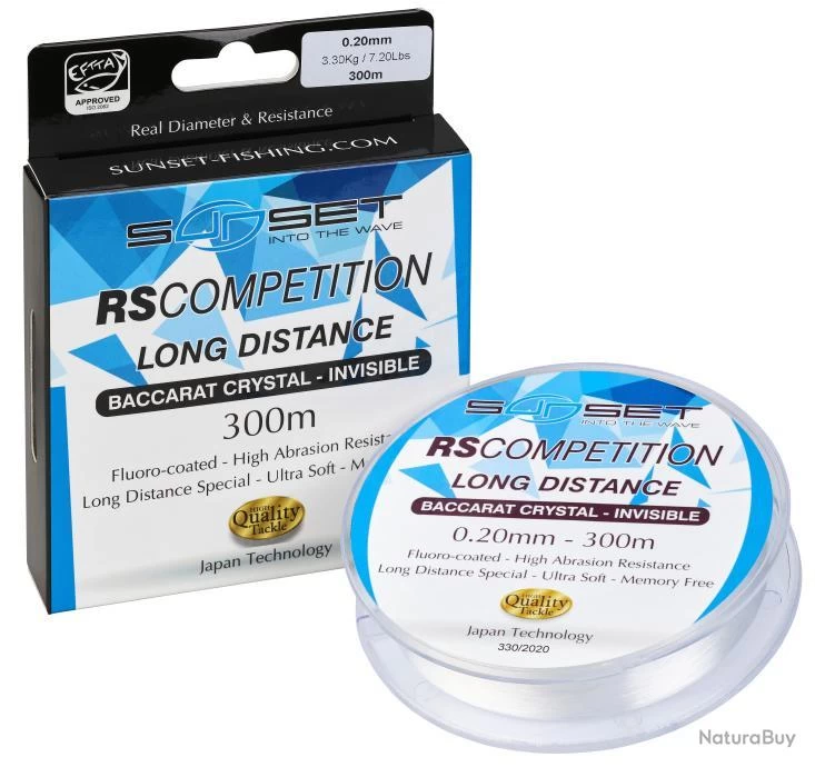 SUNSET Nylon Rs Competition Long Distance Baccarat Crystal 0,25Mm 300M 20/100-3,3KG 3 SUNSET Nylon Rs Competition Long Distance Baccarat Crystal 0,25Mm 300M 20/100-3,3KG