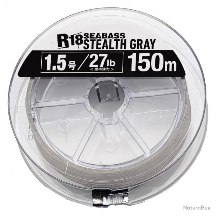 Seaguar R18 Seabass Stealth Gray PE X8 27lb 150m 3 Seaguar R18 Seabass Stealth Gray PE X8 27lb 150m