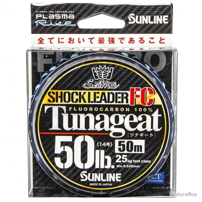 Sunline Tunageat FC Shock Leader 50lb 50m 3 Sunline Tunageat FC Shock Leader 50lb 50m