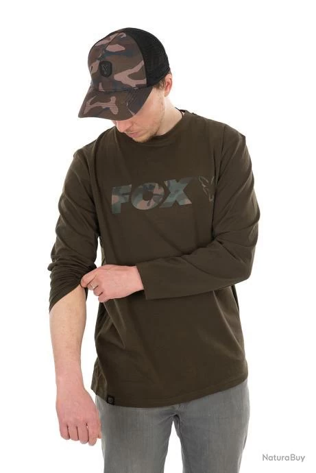 T-Shirt Manches Longues Fox Kaki/Camo L 3 T-Shirt Manches Longues Fox Kaki/Camo L