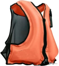 TOP ENCHERE - Gilet De Sauvetage Orange - Gonflable - Certifié CE - LIVRAISON GRATUITE ET RAPIDE