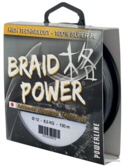 TRESSE BRAID POWER GRISE 130M NPC 0.16mm-13kg