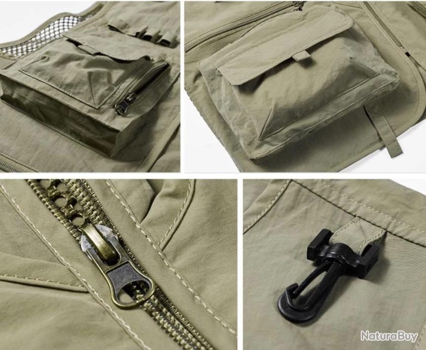 Mountain Gilet De Pêche 12 Poches, Coloris GRIS......LIV OFFERTE 4 Mountain Gilet De Pêche 12 Poches, Coloris GRIS......LIV OFFERTE – Image 2
