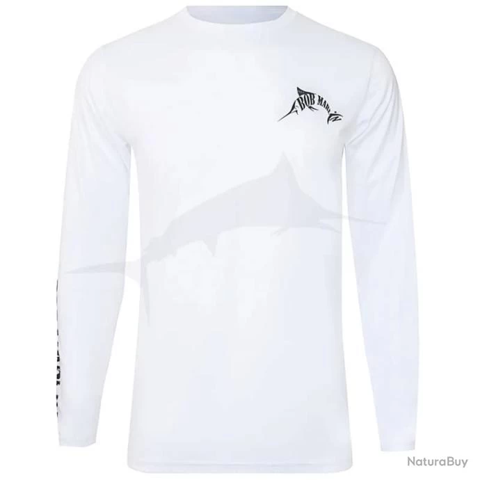 L Shirt Bob Marlin Performance Shirt Bazaruto Blanc 4 L Shirt Bob Marlin Performance Shirt Bazaruto Blanc – Image 2