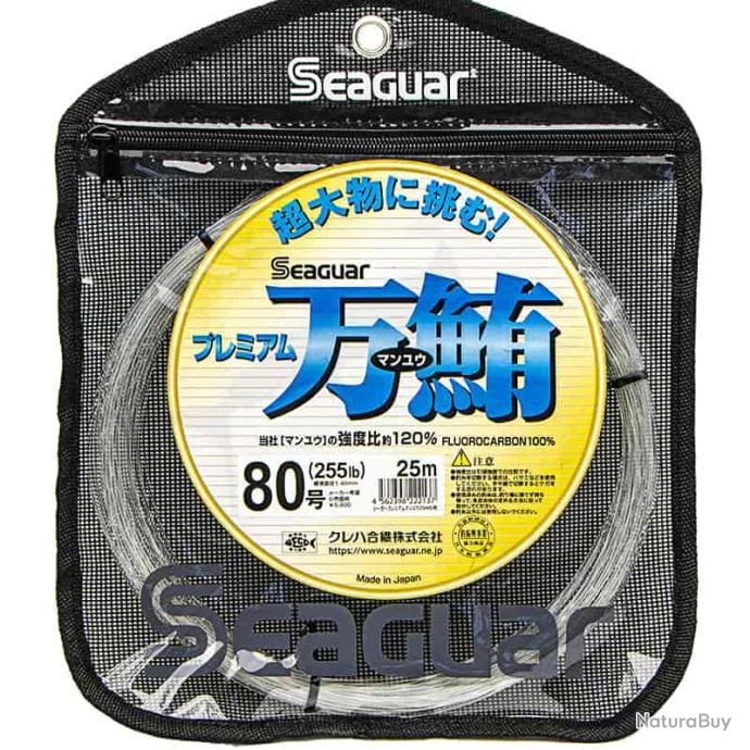 Seaguar Premium Manyu Fluorocarbon 120% 255lb 25m 3 Seaguar Premium Manyu Fluorocarbon 120% 255lb 25m