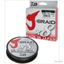 Daiwa TRESSE J BRAID 150M 8 BRINS VERTE 0.06mm / 4kg