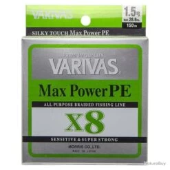 Varivas Max Power PE X8 Lime Green 150m 28,6lb