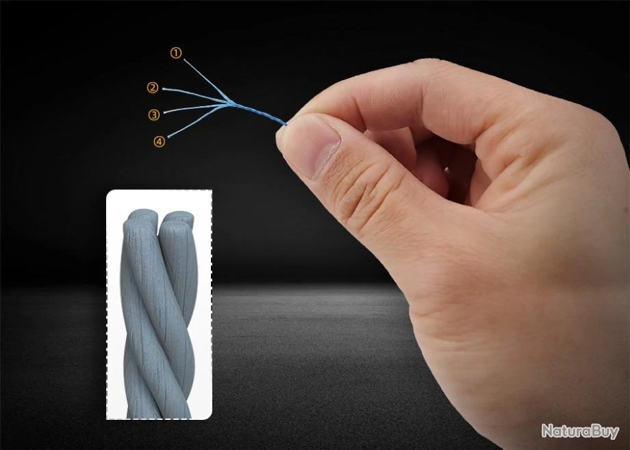 Tresse 1000 Mètre 36kg Jaune 4 Tresse 1000 Mètre 36kg Jaune – Image 2