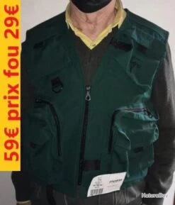 GILET DE PÊCHE TISS'INSECT IMPEREX VERT T M 310-I46chgui