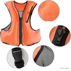TOP ENCHERE - Gilet De Sauvetage Orange - Gonflable - Certifié CE - LIVRAISON GRATUITE ET RAPIDE -Pêche à la mouche Soldes 00003 TOP ENCHERE Gilet de sauvetage orange Gonflable Certifie CE LIVRAISON GRATUITE ET RAPIDE