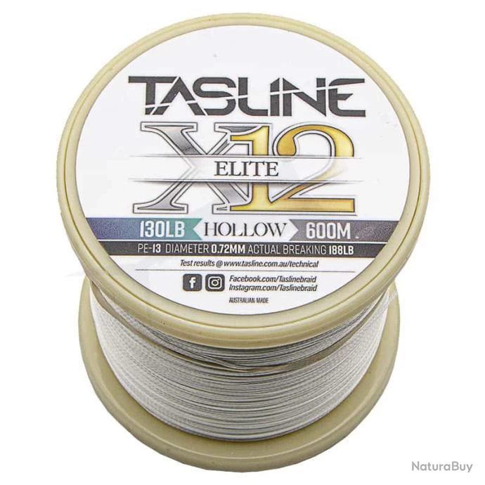 Tasline Elite Hollow 130lb 600m 3 Tasline Elite Hollow 130lb 600m