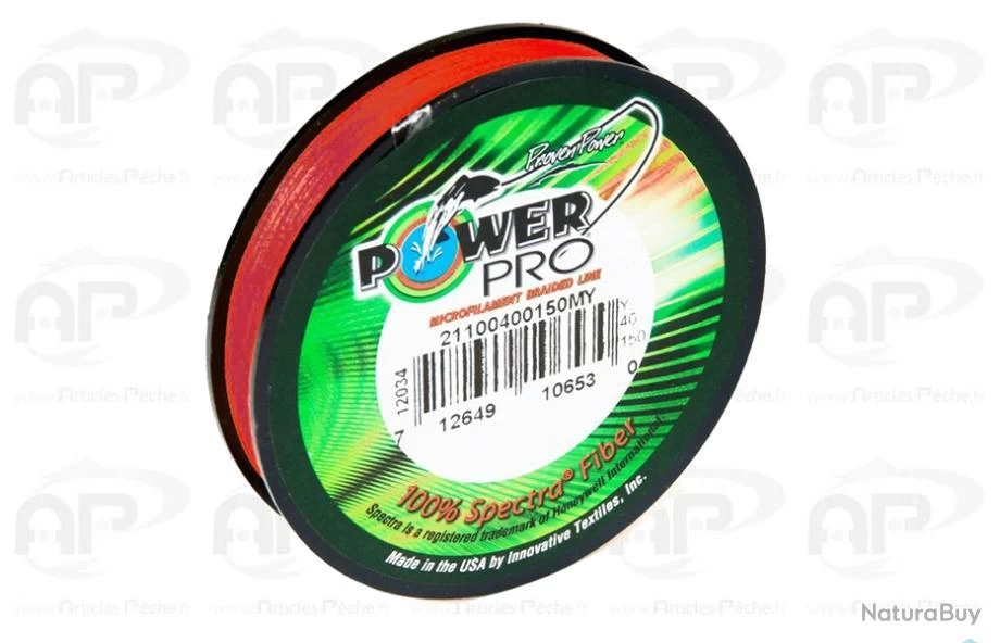 Tresse Power Pro Rouge 0,15mm 275m 9kg 3 Tresse Power Pro Rouge 0,15mm 275m 9kg