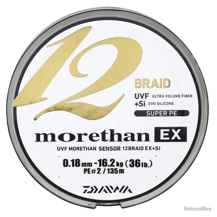 Daiwa Morethan 12 Braid Ex Light Green 135m 0.16mm 3 Daiwa Morethan 12 Braid Ex Light Green 135m 0.16mm