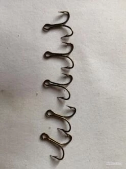 100 Hameçon Double N 10 Réf 9906 Bz Limerick Droit Pêche Carnassier Vmc