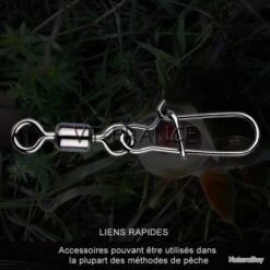 50 Emerillon Agrafe Inox Pour La Peche, Modele: 2/0 -Pêche à la mouche Soldes 00005 50 Emerillon Agrafe Inox pour la Peche Modele 2 0
