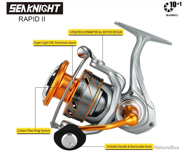 Moulinet De Pêche 2000 6.2:1 Carnassiers, Mer, Surfcasting M11 10 Kg 5 Moulinet De Pêche 2000 6.2:1 Carnassiers, Mer, Surfcasting M11 10 Kg – Image 3