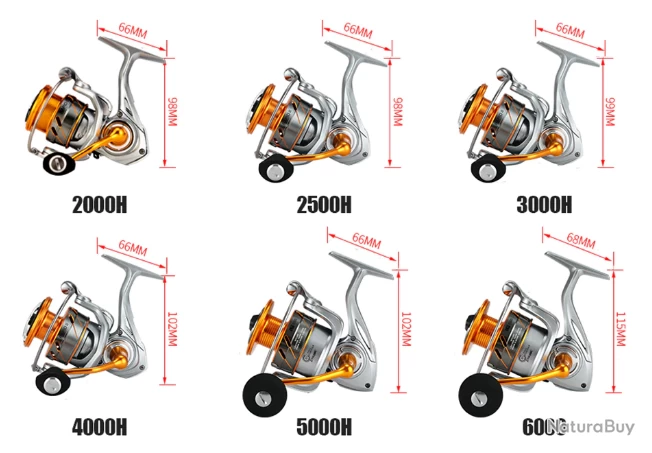 Moulinet De Pêche 2000 6.2:1 Carnassiers, Mer, Surfcasting M11 10 Kg 7 Moulinet De Pêche 2000 6.2:1 Carnassiers, Mer, Surfcasting M11 10 Kg – Image 5
