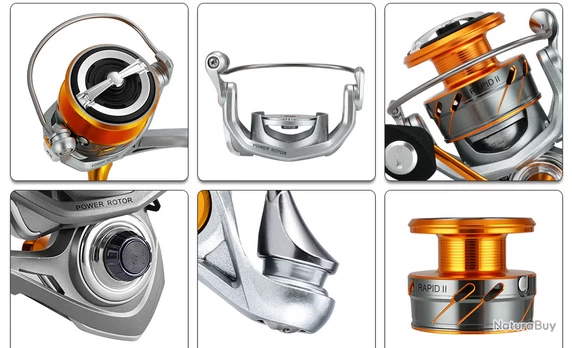 Moulinet De Pêche 2000 6.2:1 Carnassiers, Mer, Surfcasting M11 10 Kg 12 Moulinet De Pêche 2000 6.2:1 Carnassiers, Mer, Surfcasting M11 10 Kg – Image 10