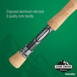 Canne à Mouche Shakespeare Cedar Canyon Summit - 2.44 M / 4wt / RHW -Pêche à la mouche Soldes 00047 Canne a mouche Shakespeare Cedar Canyon Summit 2.44 m 4wt RHW