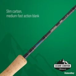 Canne à Mouche Shakespeare Cedar Canyon Summit - 2.44 M / 4wt / RHW -Pêche à la mouche Soldes 00049 Canne a mouche Shakespeare Cedar Canyon Summit 2.44 m 4wt RHW